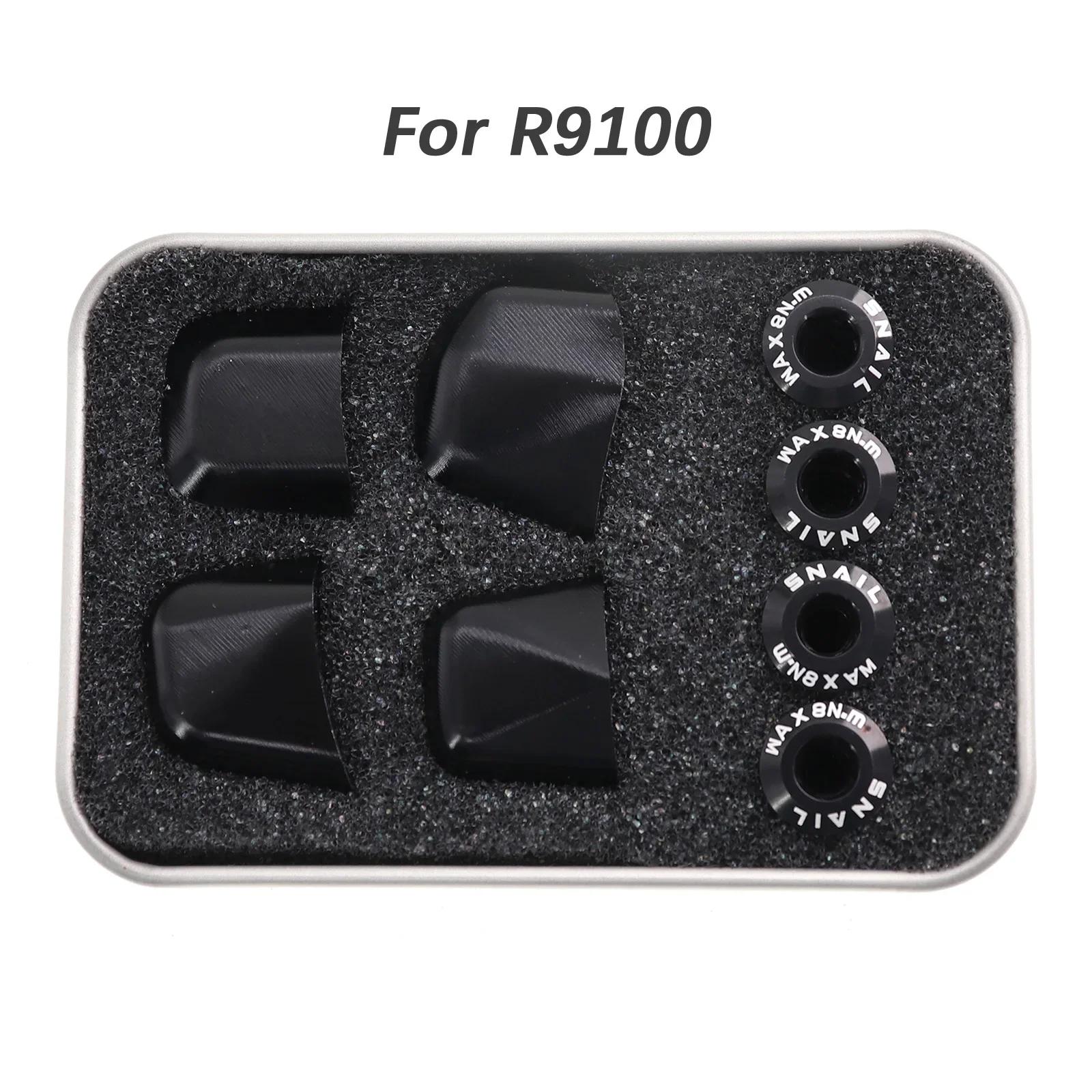 Snail Chainring Decoration Cap Bolts for Shimano R7000 R8000 R9100 Decor Cap for Road Bike Crank Cap Cover 4 Bolts Cover Screws a set for R9100
