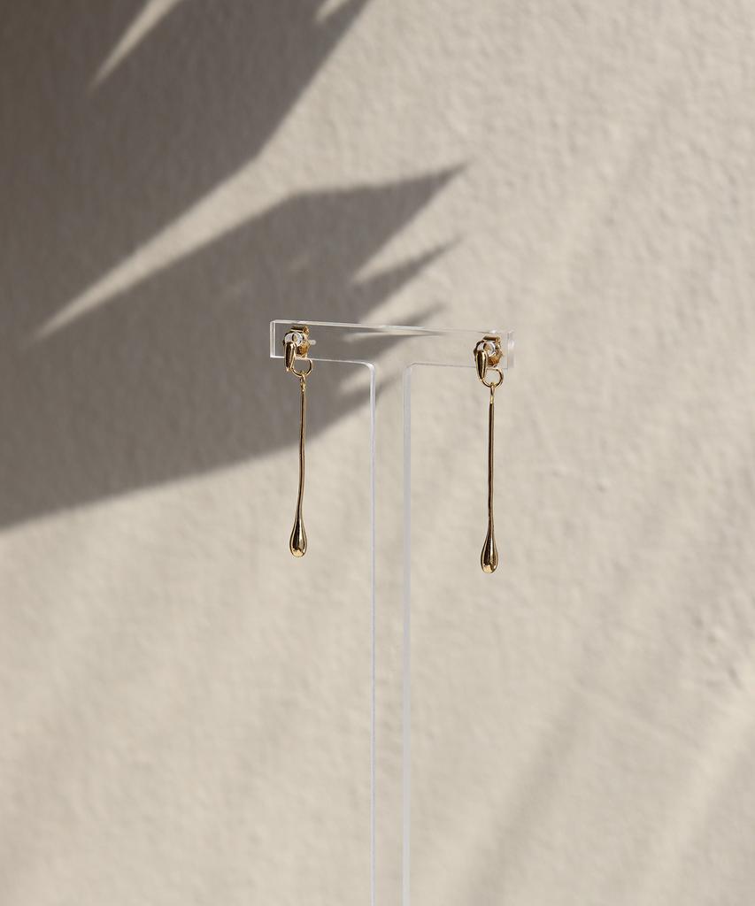 Morl Bone Drop Earrings [Silver 925]