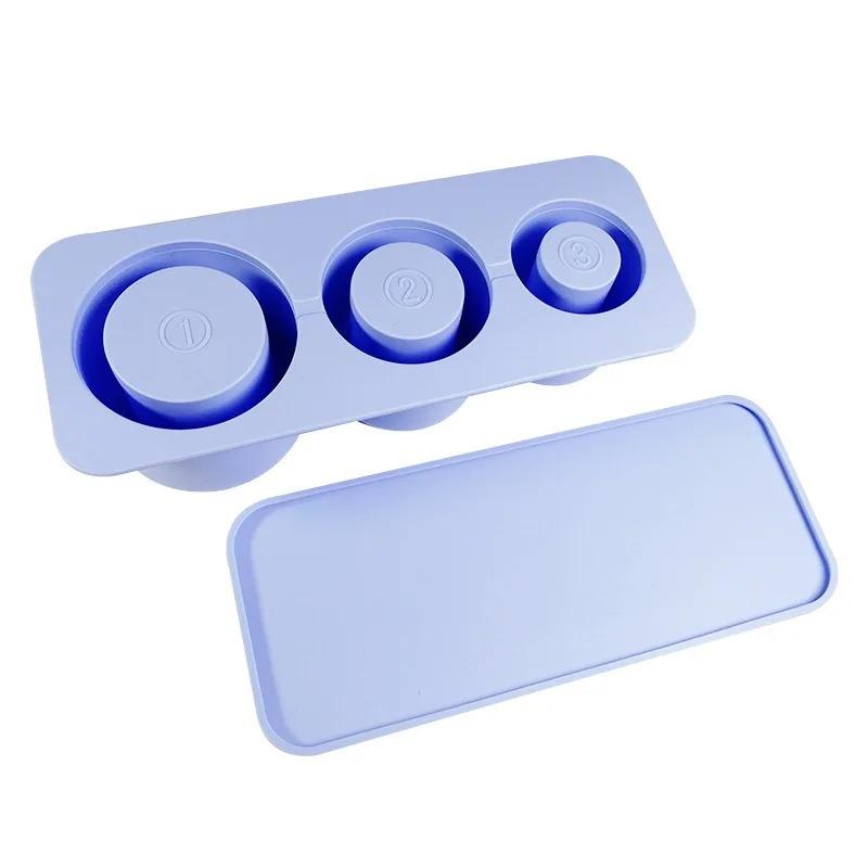 Food Grade Easy-to-release Silicone Tray with Lid Special Outdoor Glass Large Capacity Ice Cube Mold for Family Party Drinks