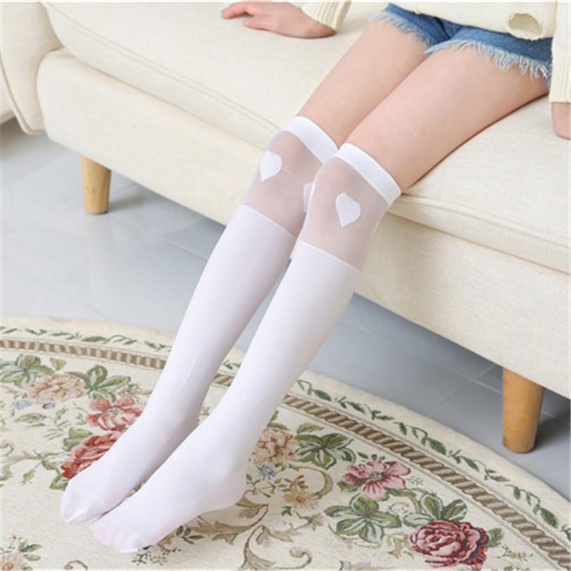White school girls over the knee high long socks cartoon cat/star/heart/stripe design baby kids child student princess stockings