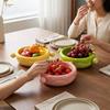 Plastic Fruit Serveerschaal Grote Capaciteit Snack Opbergbakje Woonkamer