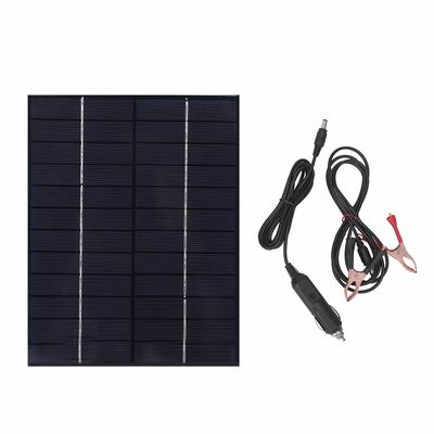6.5W 12V 5V Portable Solar Panel Module for Mobile Sun Power Battery Power Car Charger