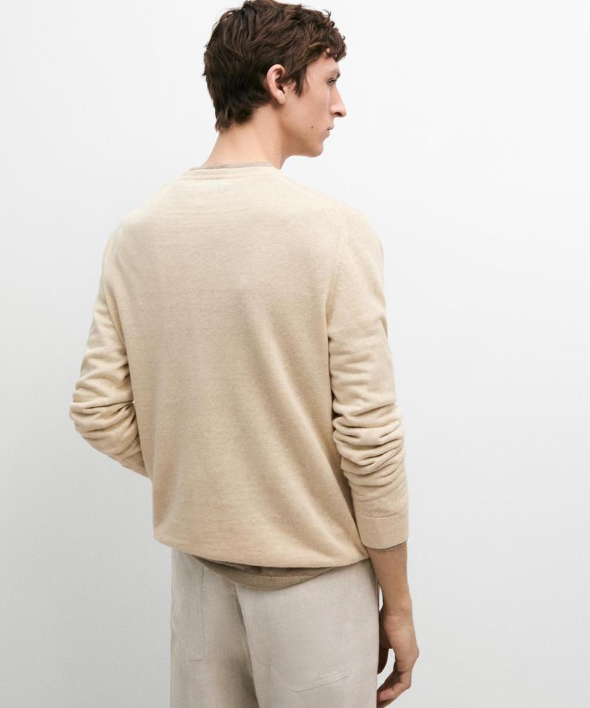 Masimodutti Linen Round Neck Knit