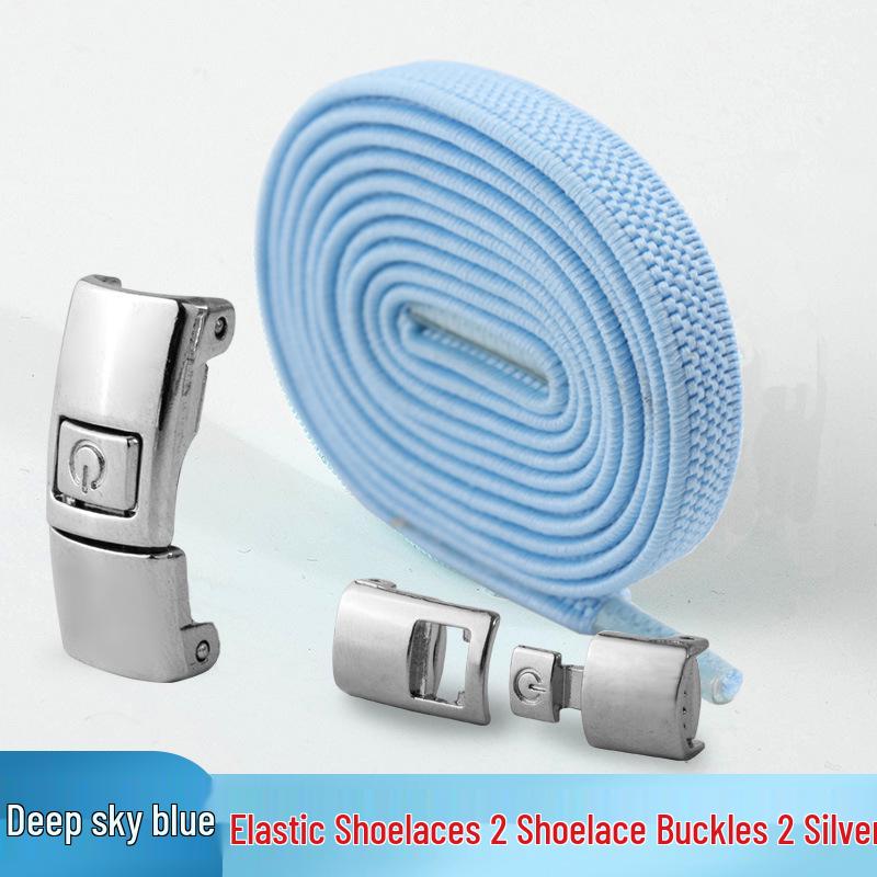 Mesh No-Tie Shoelaces with Interlock Buckle for Men & Women