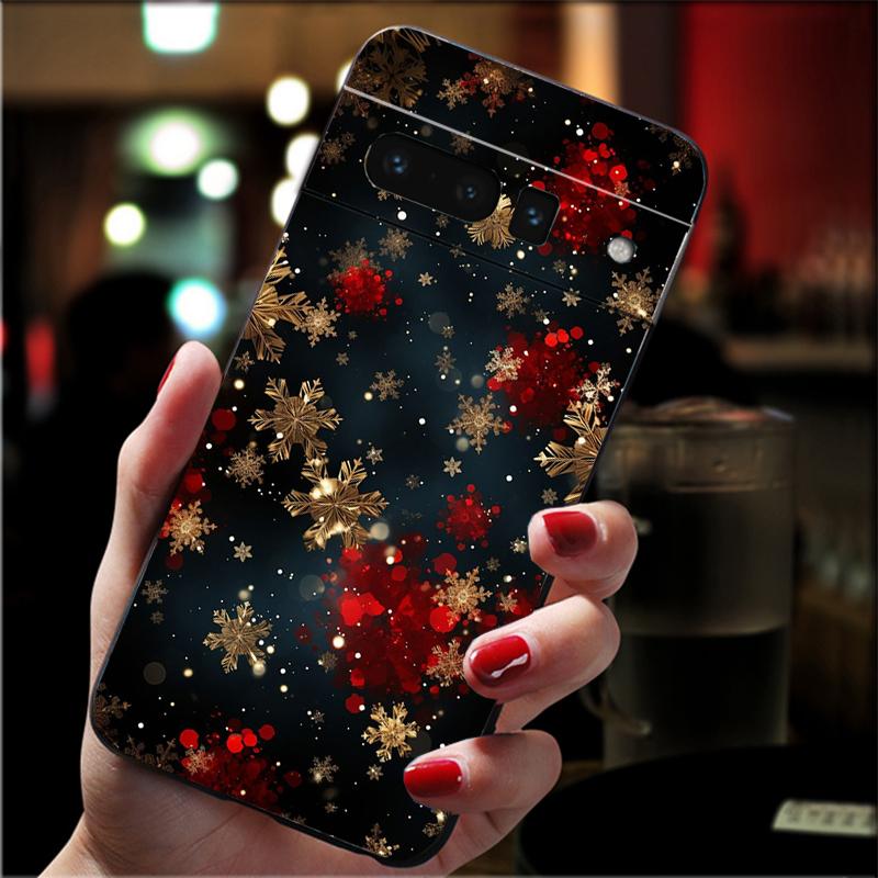 

Phone Case For Google Pixel 10 9 Pro XL 9A 8 7 6 Pro Pixel 8A 7A 6A Pixel 8 7 6 5 Winter Christmas snowflake Pixel 9 Pro XL
