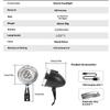 3LED Retro Bicycle Headlight Type-C Charging Vintage Classic Bikes HeadLamp 3 Light Modes Front Light Cycling Accessories
