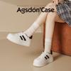 Augustine Small White Shoes Women's 2025 New Spring College Style Thick-soled White Casual Sports Board Shoes Ins