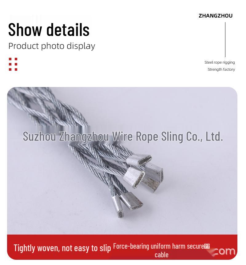 Galvanized Stainless Steel Cable Mesh Sleeve for Towing and Traction