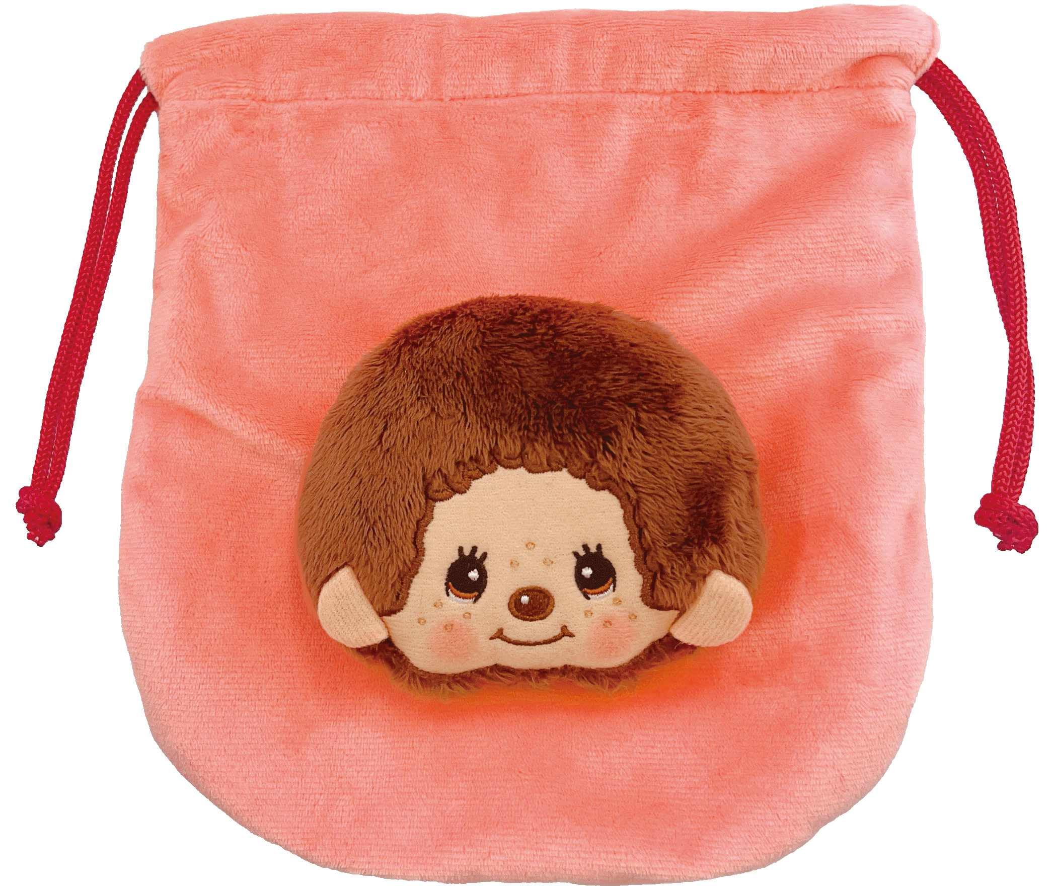 

Unic Monchhichi Mascot Drawstring Bag, Approx. W175 x H190 x D40mm, MC-0010BY