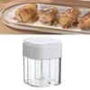 4 Compartment Seasoning Box Multifunctional Portable Dustproof Sealing Clear Spice Storage Container for Kitchen Supplies