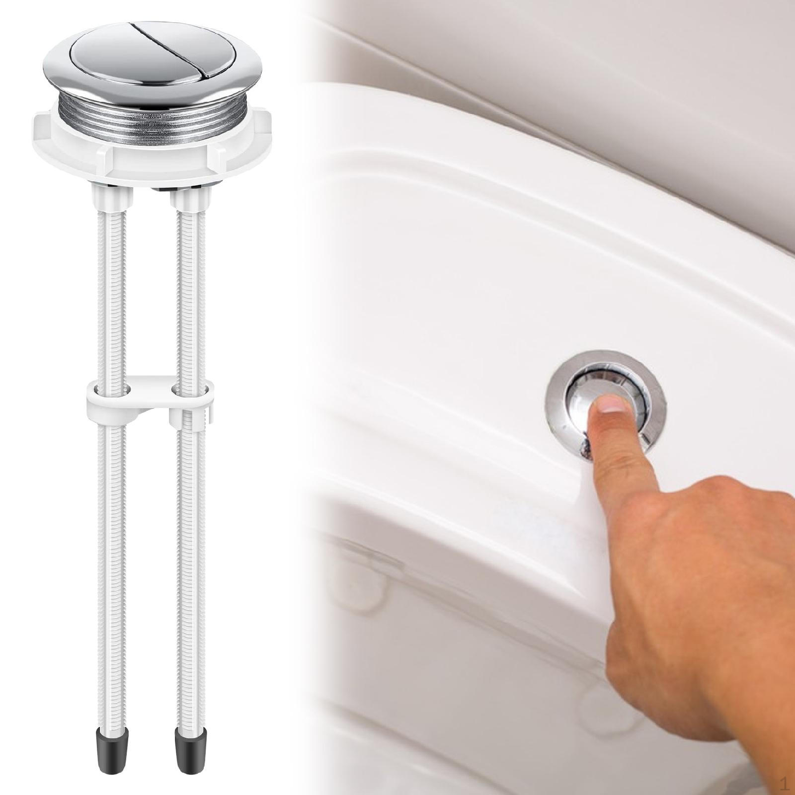 

Toilet Tank Button Press Sleek Multipurpose Lightweight Easy Installation Water