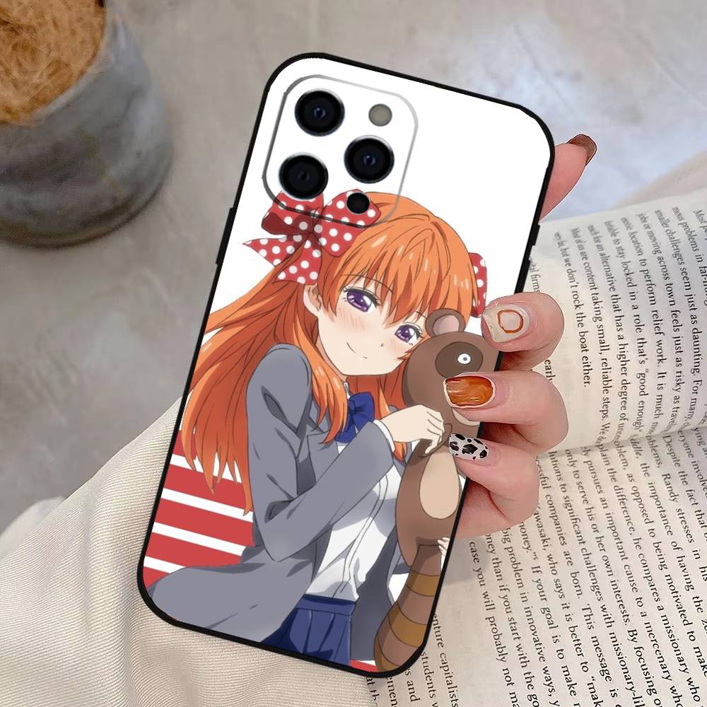 

Ежемесячный девушек Нодзаки-кун Тиё Сакура Чехол для телефона для iPhone 17, 16, 15, 14, 13, 12, 11 Plus, Pro Max, Другие Мягкий Черный Чехол iPhone14Plus