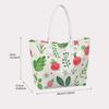Cute Strawberry Pattern Tote Bag for Daily Shopping Travel Lightweight Portable Women Casual Handbag