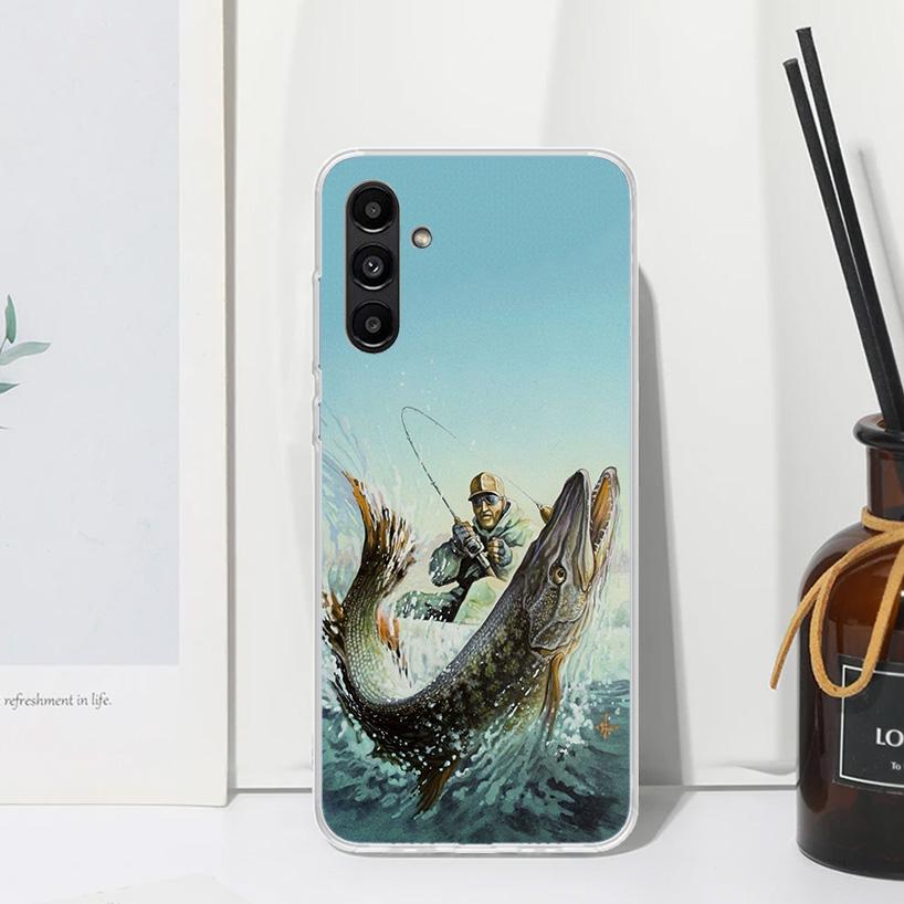 Hunting Fishing Man Phone Case For Samsung Galaxy A17 A37 A57 A16 A26 A36 A56 A15 A25 A35 A55 A14 A24 A34 A54 A13 A23 A33 A53 A0