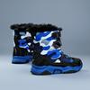 Winter Children's Plus Size  Anti Slip Wear-resistant and Plush Warm Outdoor High Top Cotton Shoes Snow Boots
