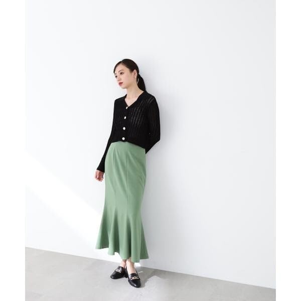 [JILL by JILL STUART] [Pre-order: Scheduled to arrive late March - early April] Mesh Collared Cardigan Top