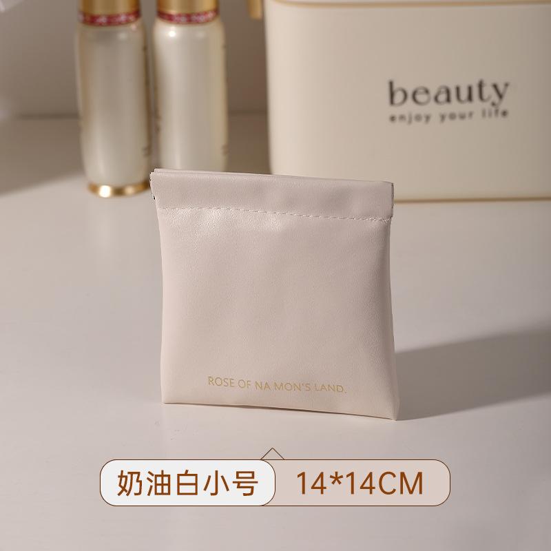 Waterproof cosmetic bag portable mini toilet bag automatic shrapnel lipstick earphone bag money storage bag change large capacity