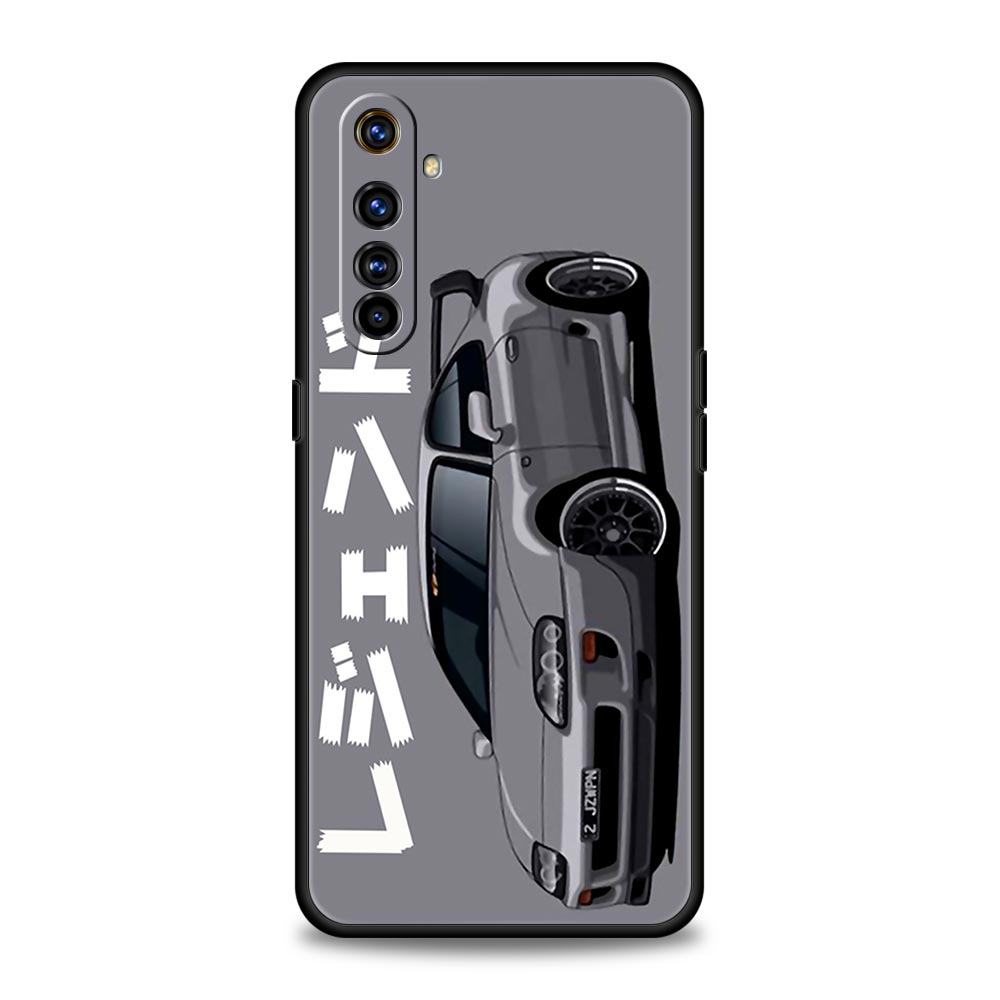 JDM Tokyo Drift Sports Car For Realme GT Neo 2 3 3T Phone Case For Realme 10 9 8 5G 7 6 GT2 Pro Plus 9i 8i C21 C11 C25 C35 Cover