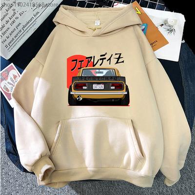 Mikina JDM Umělecký tisk Počáteční D Mikiny Pánské Japonský styl Retro Auto 90. léta Zima Velikost EU Topy Běžné Oblečení s dlouhým rukávem Ženy