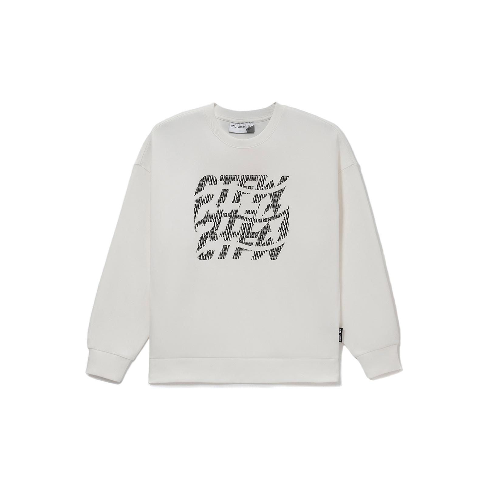 Li-Ning x JASON WU Counterflow Graphic Sweatshirt Beige Men s AWDRH08-1 XL