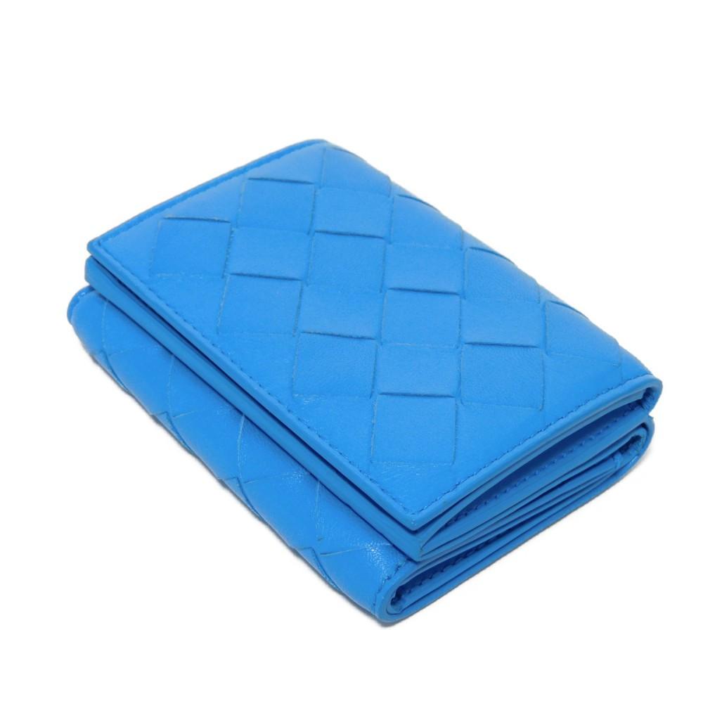 Used 11897 Tiny Mini Wallet 635561 VCPP2 4611 7942 RFID IC Chip Maxi Intrecciato Swimming Pool Unisex from Japan