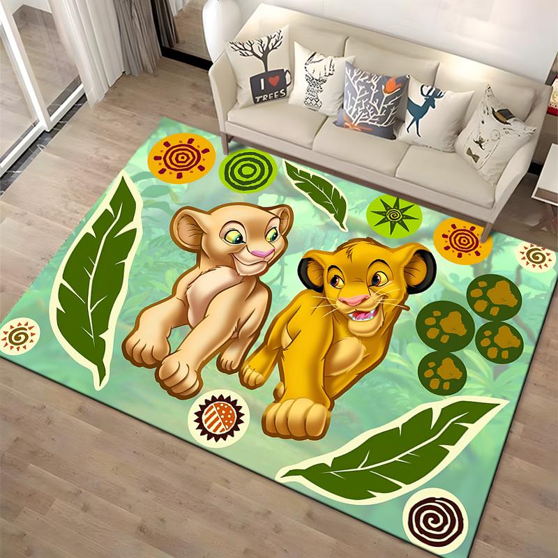 1PC The Lion King Simba Printed Carpet Rugs Living Room Bedroom Bedside Bathroom Floor Mat Kids Room Non-slip for Sofa Doormat
