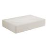 Umwandelbares Bodensofa mit 2 Kissen 15" Vollgröße Klappmatratze Teddy-Stoff Schaumstoffgefülltes Schlafsofa Bett für Wohnzimmer