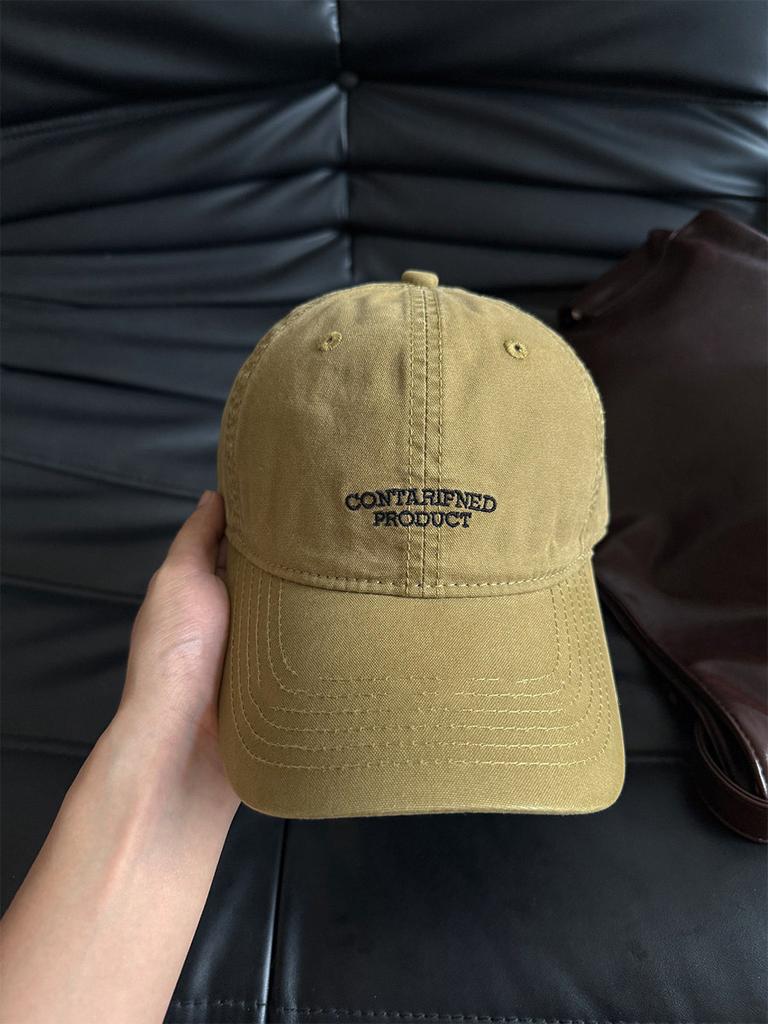 Vintage American Style Embroidered Baseball Cap With Sun Protection For Men And Women