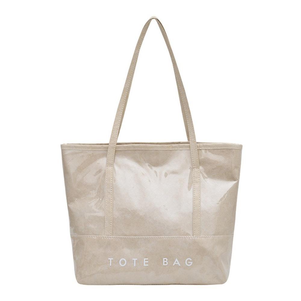 Solid Color Transparent Jelly Bag Multi Function Letter Prints Handbags Cute Armpit Bags Summer