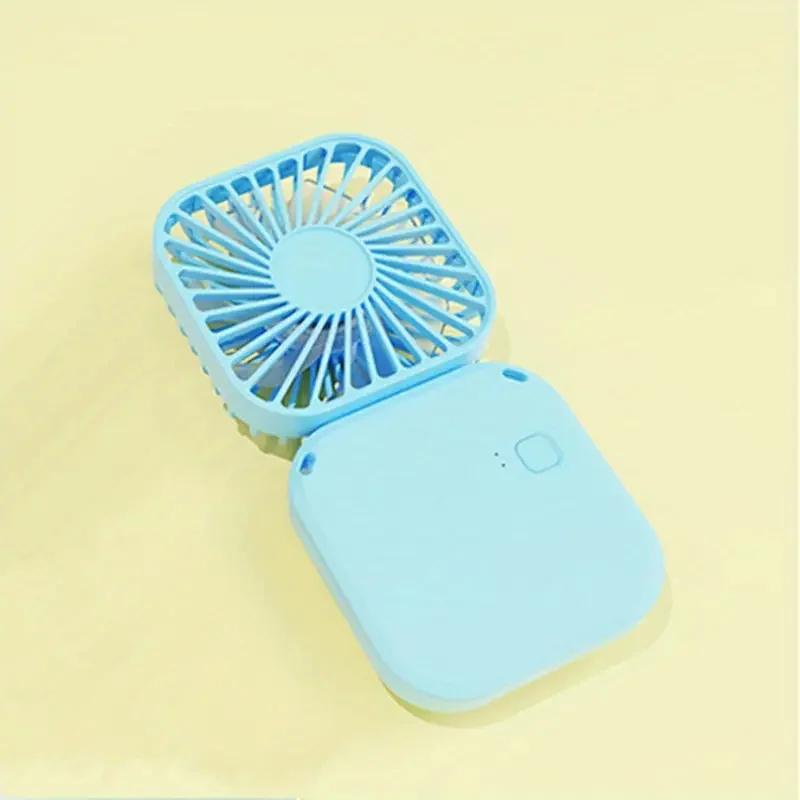 Mini Folding Hanging Neck Fan Foldable Hanging Neck Fan Mini Folding Personal Fan, 3 Speeds USB Charging For Travel Indoor And O