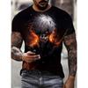 Fashion 3D Print Men Short Sleeve Round Neck T-Shirt Plus Size Tee Summer Casual Tshirts
