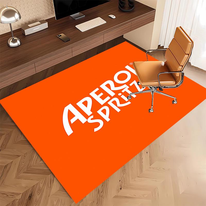 1pc Aperol Spritz Print Area Rug - Soft, Washable Non-Slip Indoor Mat, Living Room, Home Office Decorative Rug,Office Decorative