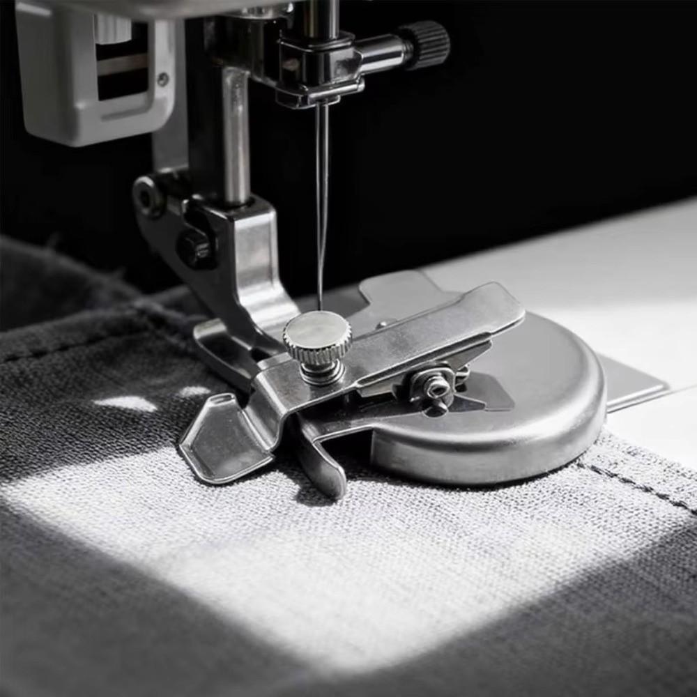 Adjustable Sewing Machine Presser Foot Thickness Screw Straight Arc Pressing Multifunctional Sewing Magnetic Gauge Edge Blocking