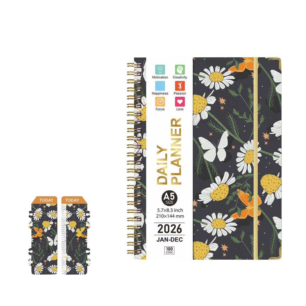 2026 Planner, Stylish Calendar, Ample Notebook Space, Perfect For Recording To Do Lists