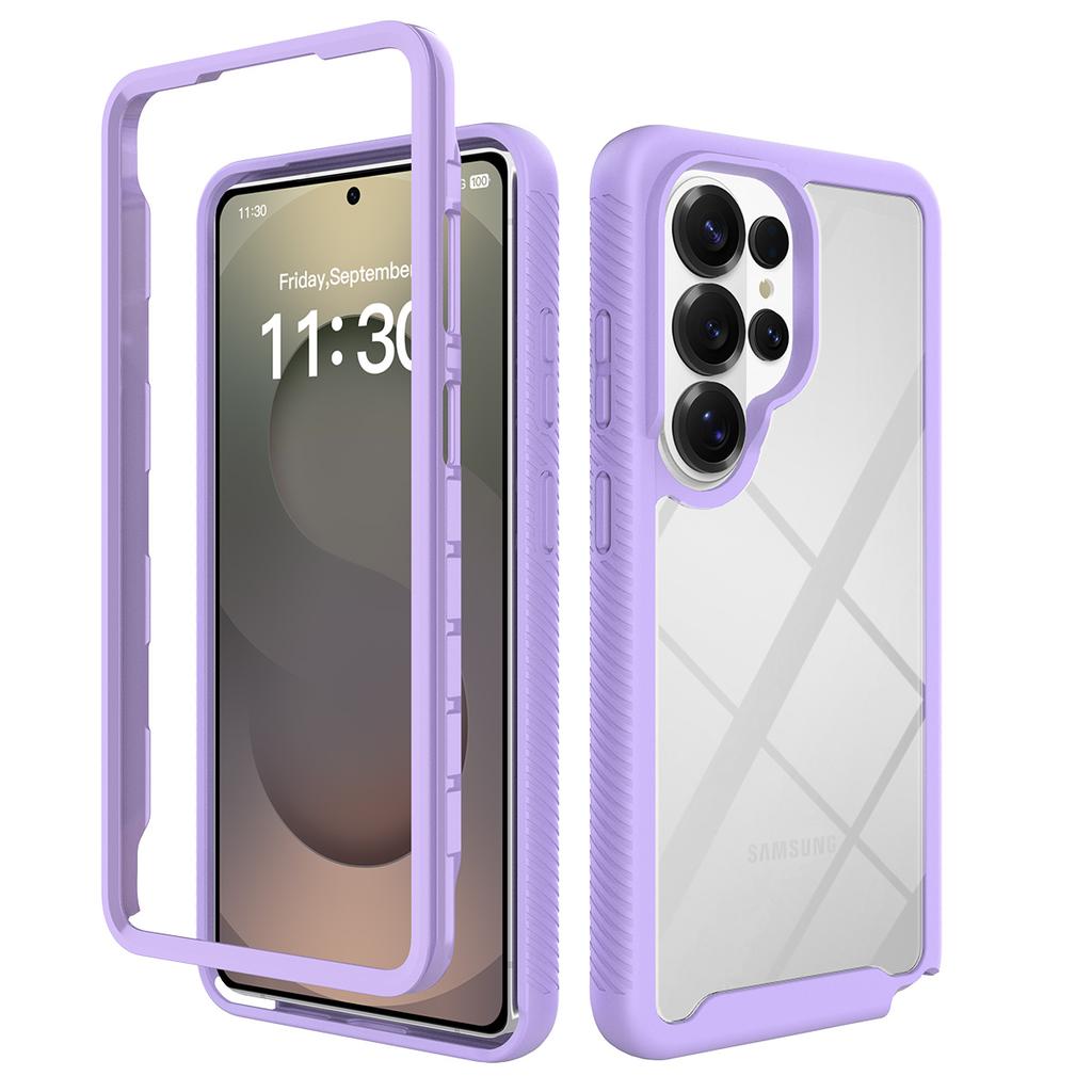 Defend Hybrid Armor Clear Case For Samsung S26 S25 Edge S24 S23 Ultra Plus FE A57 A37 A17 A07 Double-Sided Drop Protection Cover