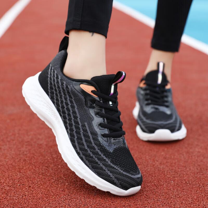 Women's shoes sneakers women's 2025 new summer breathable mesh women's lightweight shock absorption marathon running shoes trendy shoes