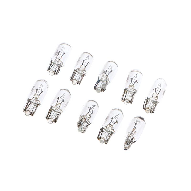 10Pcs Bulb 12V 3W T6.5 Car Dashboard Instrument Panel Light Indicator Lights