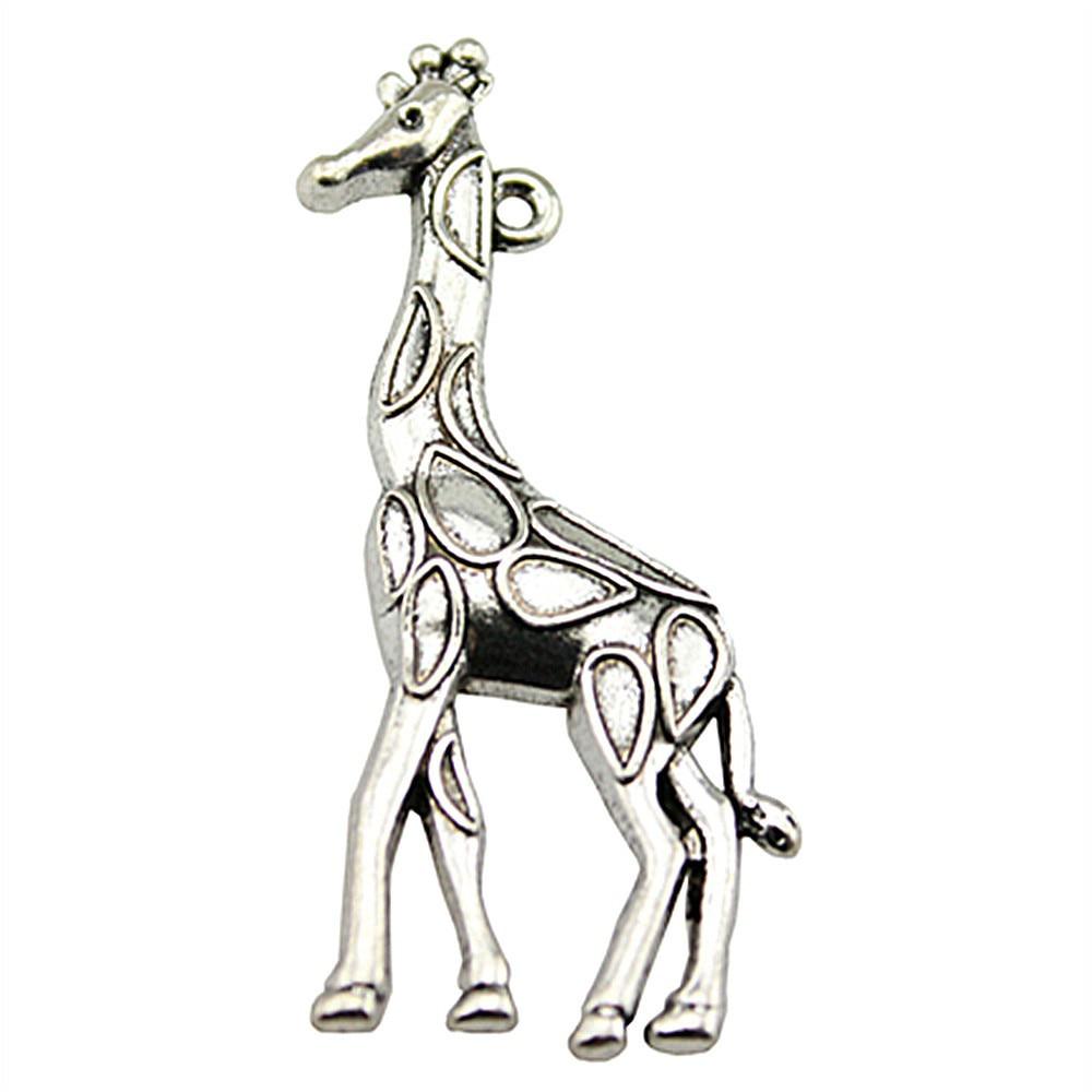 

4 шт. Подвески Браслет-подвеска Жираф 53x23 мм для изготовления ювелирных изделий Аксессуары для рукоделия из металла B11162