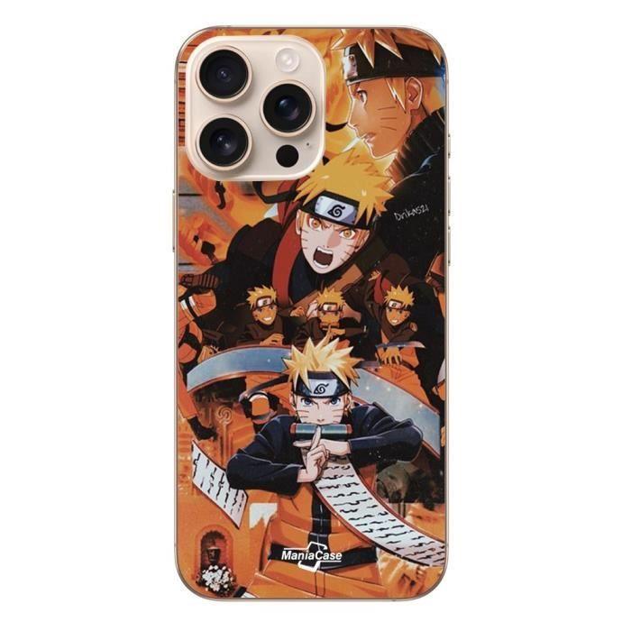 Hülle iPhone 16 Pro - MANIACASE - Naruto Uzumaki - Flexibel - Orange - Unisex