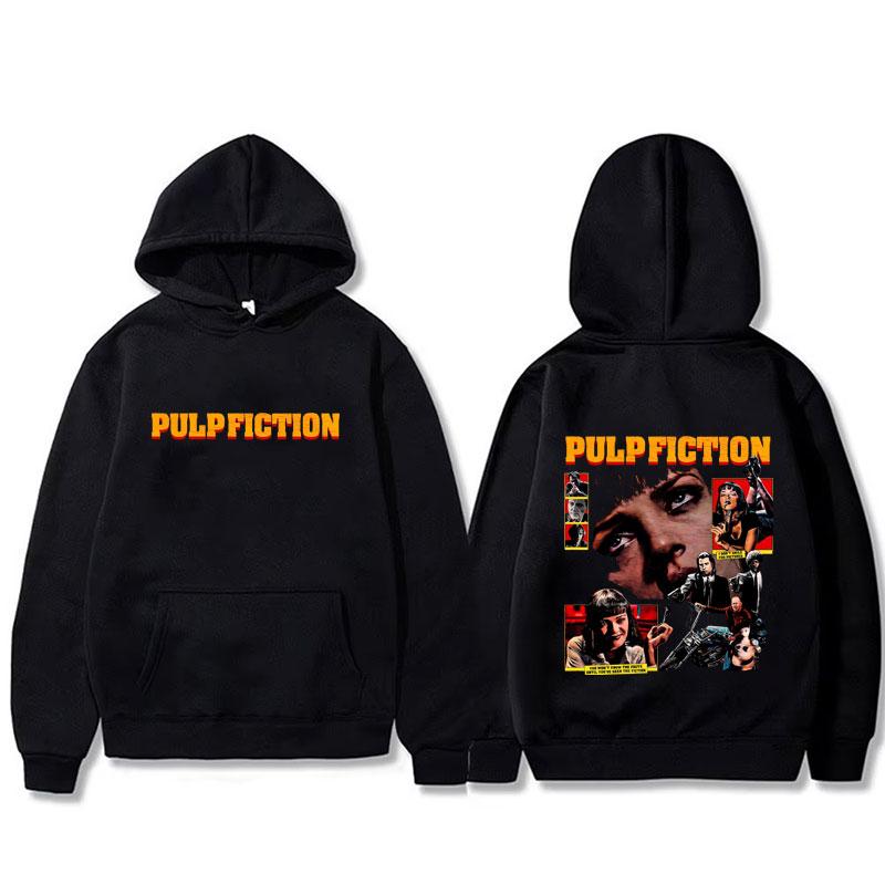 Movie Pulp Fiction Hoodie Quentin Tarantino Film Kill Bill Sweatshirt Men Women Casual Vintage Streetwear Pullover
