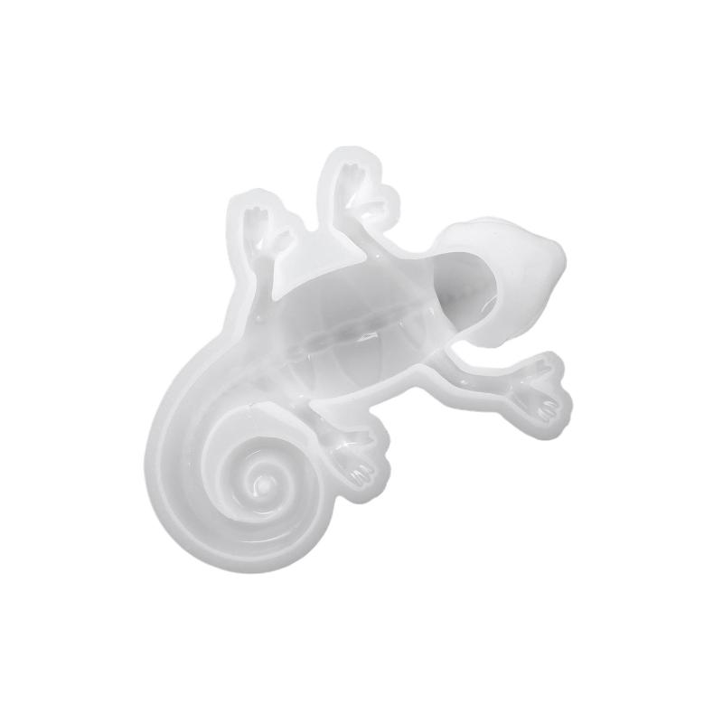 3D Chameleon Lizard Silicone Mold DIY Handmade Reptile Crystal Epoxy Resin Plaster Craft Casting Molds Home Decor
