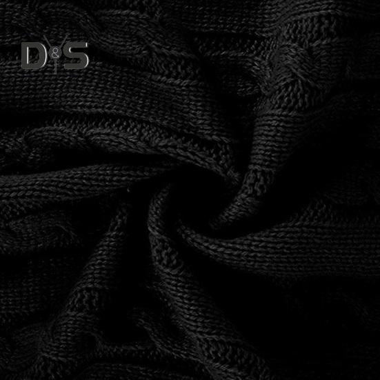 Осінь-зима Чоловічий светр Двобортний ґудзики з лацканами з довгими рукавами Крученої текстури Однотонне товсте еластичне в’язане пальто