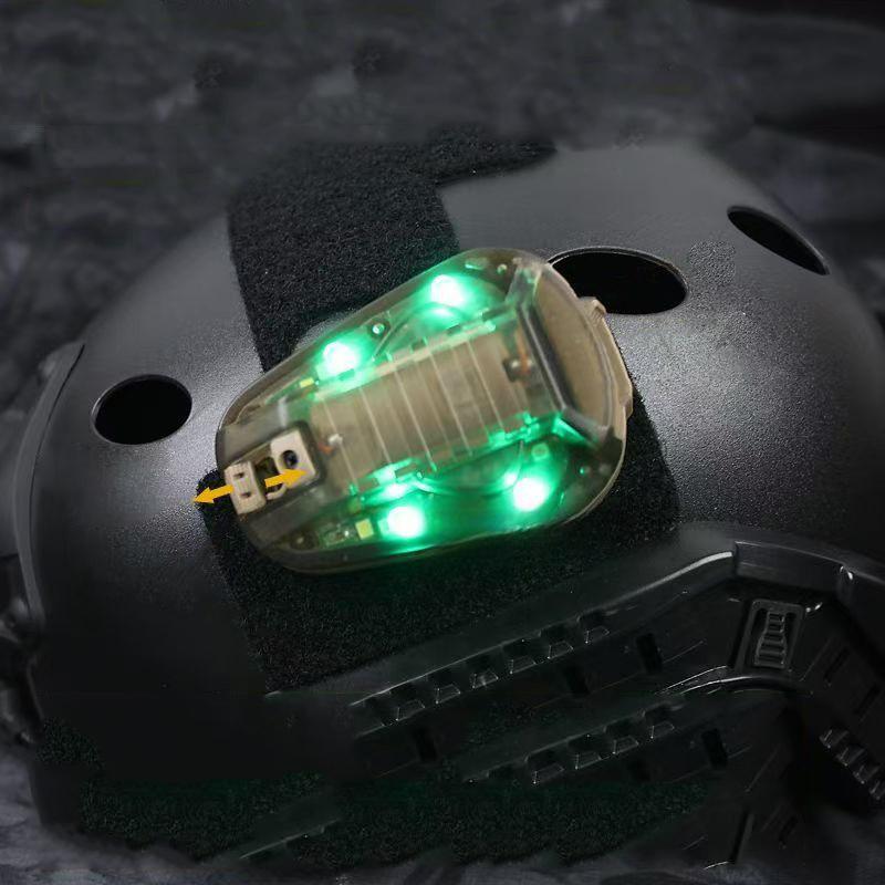 Sport Helmet Light With Led Ir Strobe Outdoor Hiking Hunting Survival Safety Signal Flash Lamp Waterproof Helmet Ladybird Light