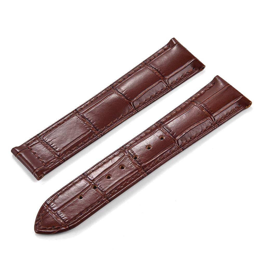 

19mm 20mm 21mm 22mm High Quality Genuine Leather Watch Strap For Omega 007 Seamaster 300 Business Clasp Accessories 19mm