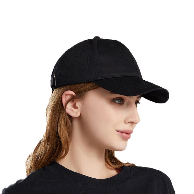 Haohan Cotton Baseball Cap Men's and Women's New Trend Cap Spring and Summer Solid Color Sunshade