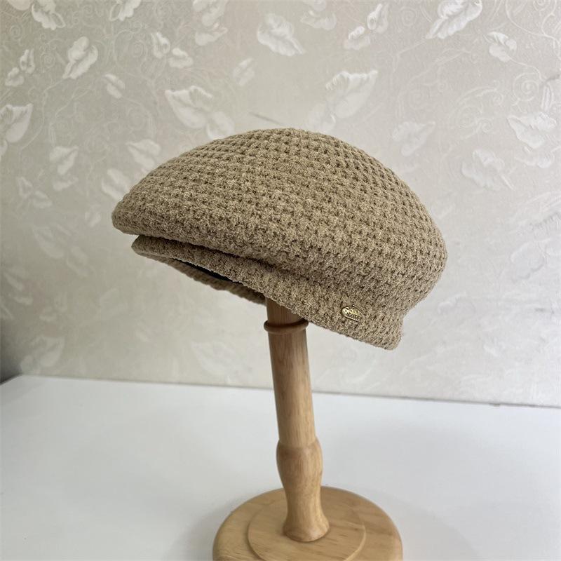 

Литературная и художественная трехмерная форма берет дети показывают свои лица маленькими осень и зима новый дышащий повседневный универсальный берет художника прилив M（56-58cm）