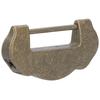 Chinese Carved Lock Set Ming Qing Dynasty Antique Brass Padlock for Cabinet Jewelry BoxAntique Brass Color