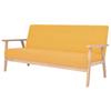 Day and Night - Day and Night 3-seater Yellow Fabric Sofa