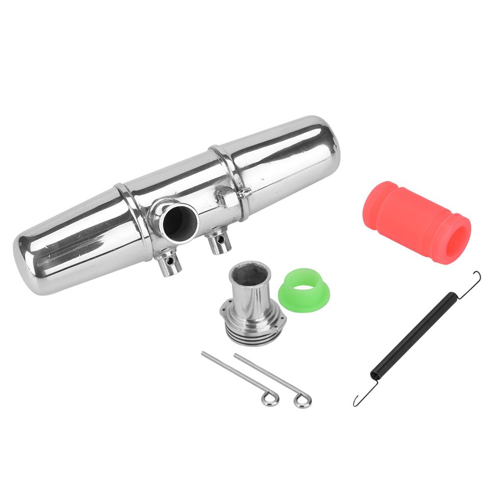 18001P Upgrade Aluminum Alloy Dual Exhaust Joint Tubing for HPI Savage 4.6 5.9 1 8 Nitro Car