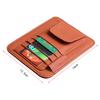 Car Sun Visor Organizer PU Leather Car Document Storage Pouch Pen Holder Multi-Pocket Sunglasses Clip Auto Interior Accessories